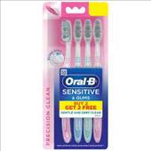 Oral-B Sensitive & Gums Deep Clean ToothBrush 4Pcs